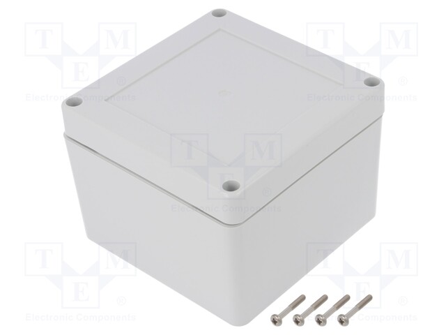 Enclosure: multipurpose; X: 105mm; Y: 105mm; Z: 75mm; ZP; ABS; IP67