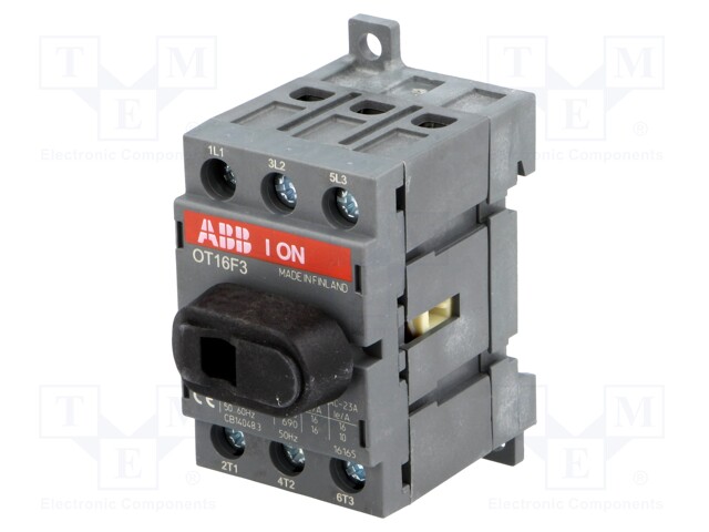 Switch-disconnector; Poles: 3; DIN; 16A; OT