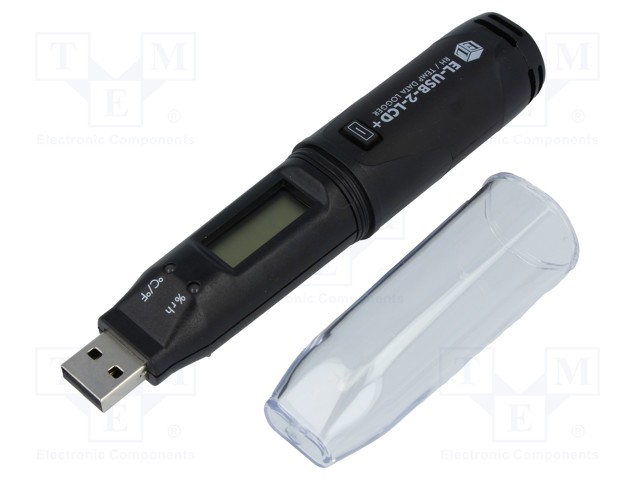 Logger: temperature and humidity; LCD; -35÷80°C; 0÷100%RH; IP67