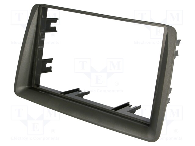 Radio mounting frame; Fiat; 2 DIN; grey