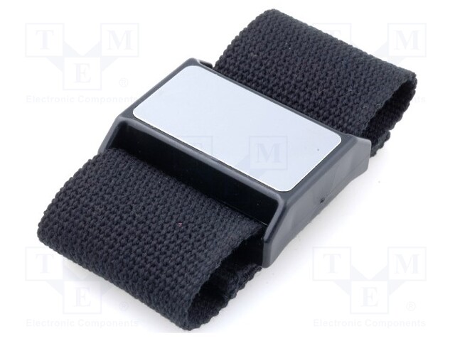 Wristband with magnetic holder; Width: 50mm; fabric