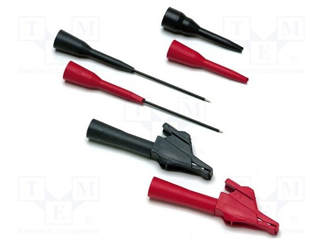 Kit of test probes; 3A; 300V; red and black