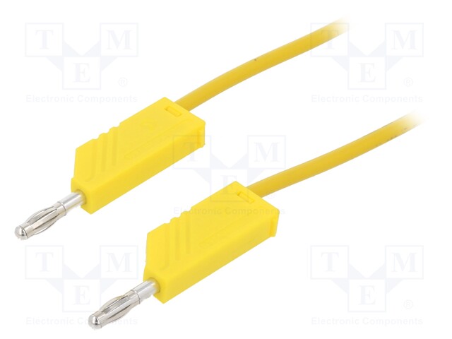 Test lead; 60VDC; 16A; 4mm banana plug-4mm banana plug; Len: 1m