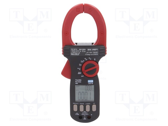 AC/DC digital clamp meter; Øcable: 55mm; LCD (6000); True RMS