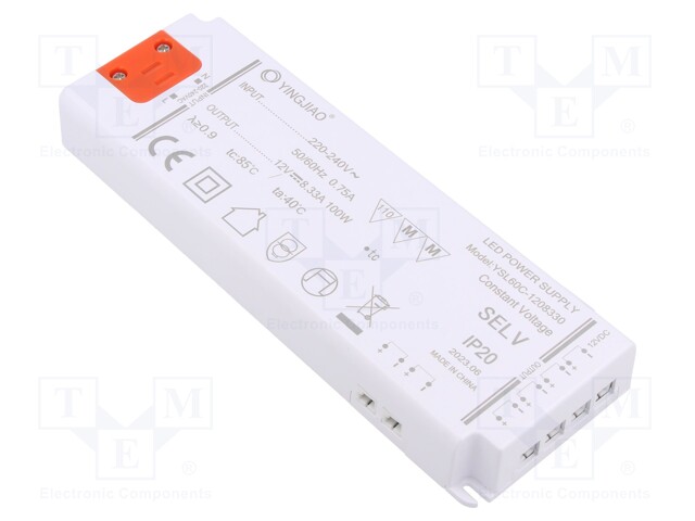 Power supply: switched-mode; LED; 100W; 12VDC; 8.33A; 220÷240VAC