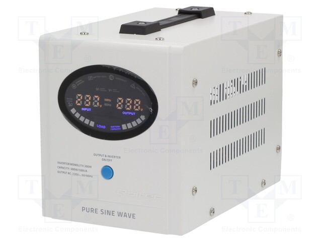 Power supply: emergency supply system; 230x145x180mm; 5.1kg