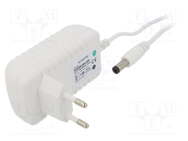 Power supply: switched-mode; 6VDC; 1A; Out: 5,5/2,1; 6W; Plug: EU