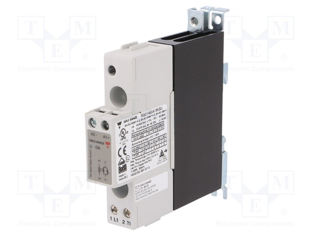 Relay: solid state; Ucntrl: 20÷275VAC; 20A; 42÷600VAC; DIN,panel