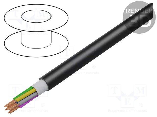 Wire; UNITRONIC® ROBUST; 7x0,14mm2; unshielded; 350V; Cu; stranded