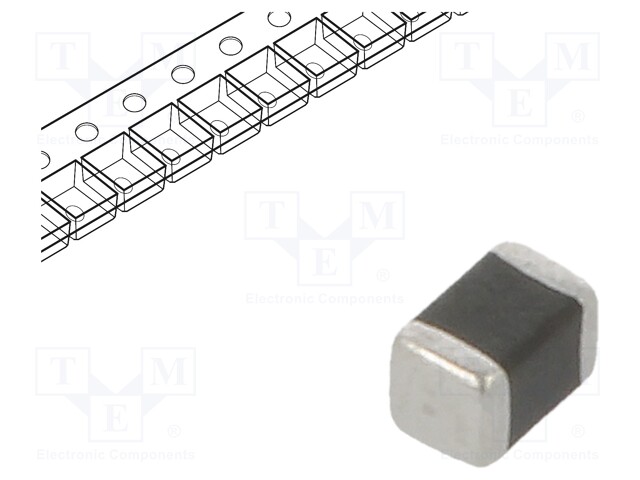 Varistor: multilayer; SMD; 0805; 14VAC; 18VDC; 0.3J; 120A; 3mW; 40V