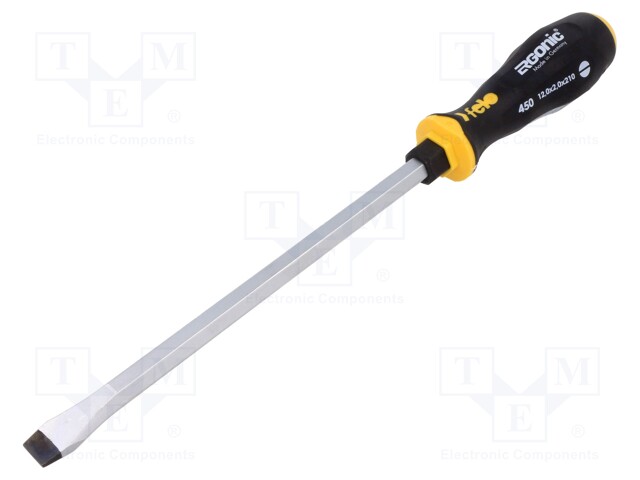 Screwdriver; slot; for impact; 12,0x2,0mm; ERGONIC®