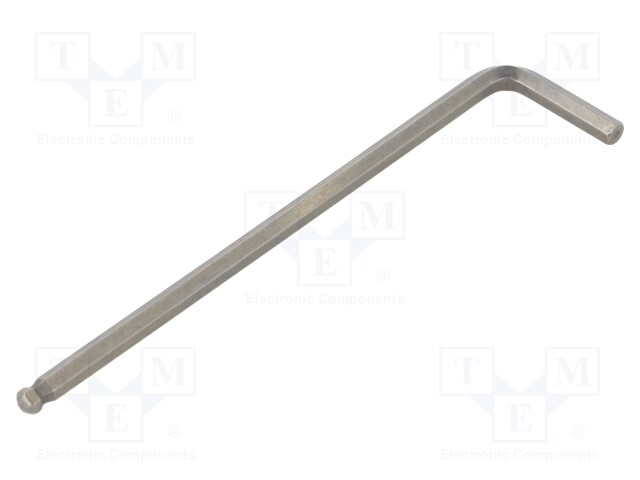 Wrench; hex key,spherical; HEX 4mm; Overall len: 110mm; long