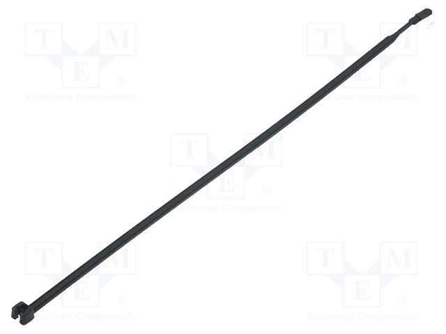 Cable tie; L: 250mm; W: 3.6mm; polyamide; 130N; black; Ømax: 65mm