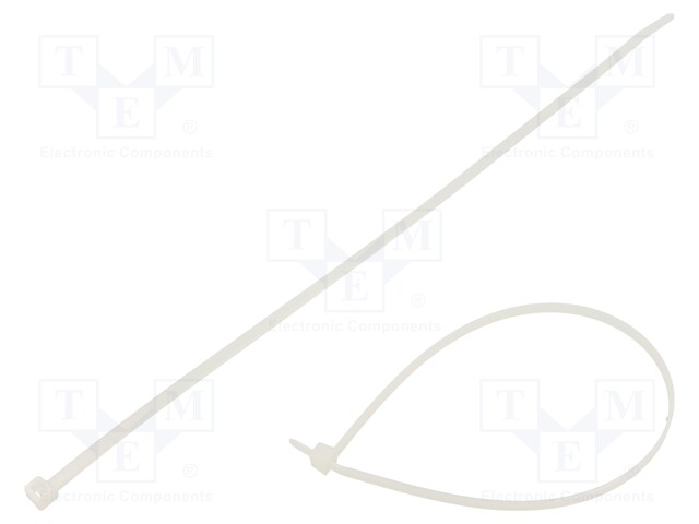 Cable tie; L: 300mm; W: 4.6mm; polyamide; 225N; natural; Ømax: 80mm