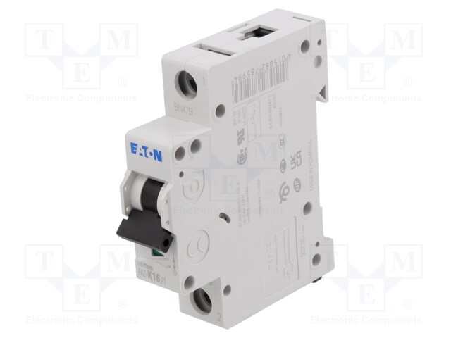 Circuit breaker; 230/400VAC; Inom: 16A; Poles: 1; DIN; Charact: K