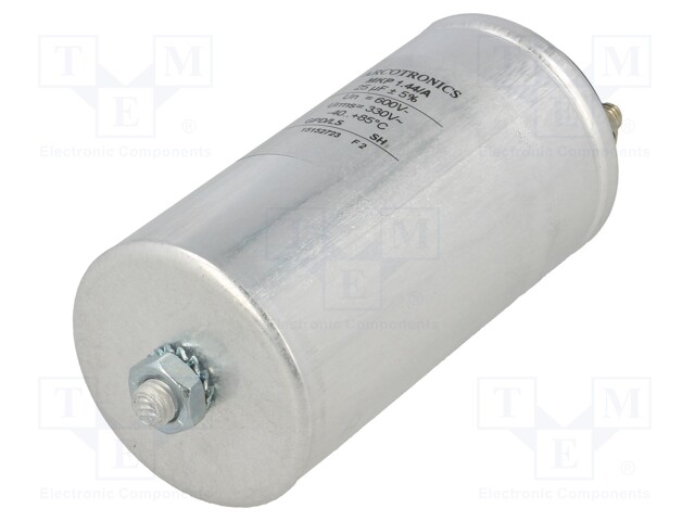 Capacitor: polypropylene; 25uF; Leads: M6 screws; ESR: 6mΩ; C44A