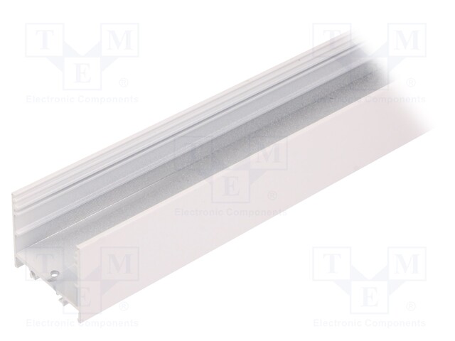 Profiles for LED modules; surface; white; L: 2m; aluminium