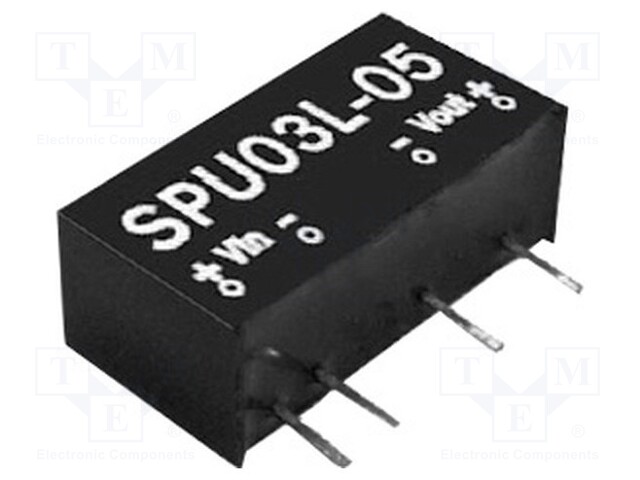 Converter: DC/DC; 3W; Uin: 4.5÷5.5V; 5VDC; Iout: 600mA; SIP; 2.9g