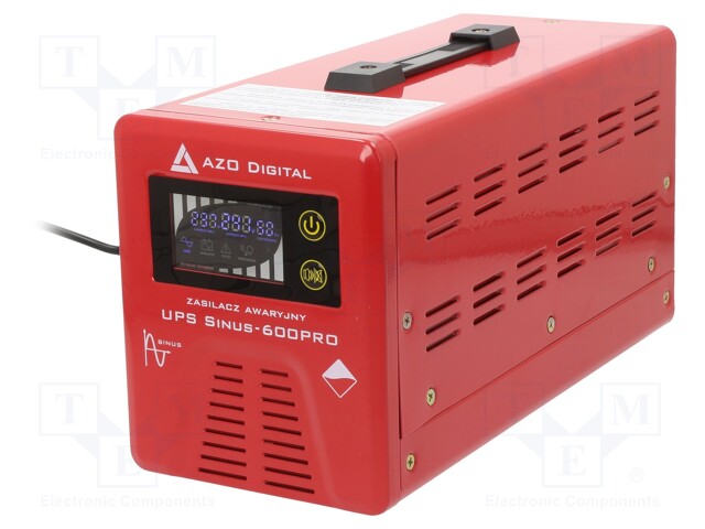 Converter: dc/ac; 350W; Uout: 230VAC; 350x140x180mm; Ppeak: 600W