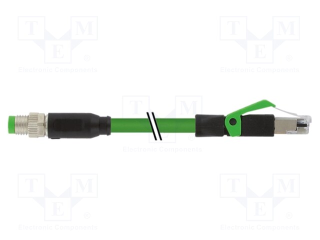 Connection lead; IP67; 50VAC; 60VDC; 4A; 1.5m; Series: 7000; PIN: 4