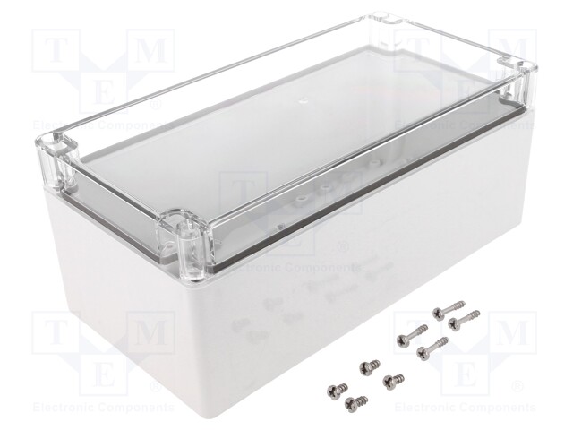 Enclosure: multipurpose; X: 124mm; Y: 244mm; Z: 102mm; EURONORD; grey