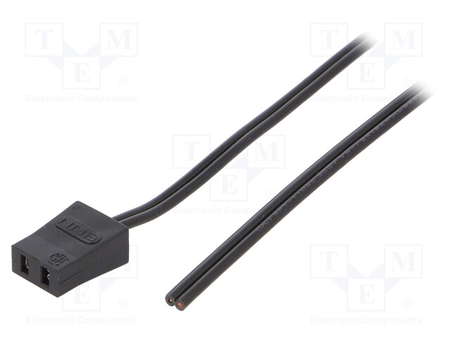 Wire: for fan supplying; Plug: straight; 1m