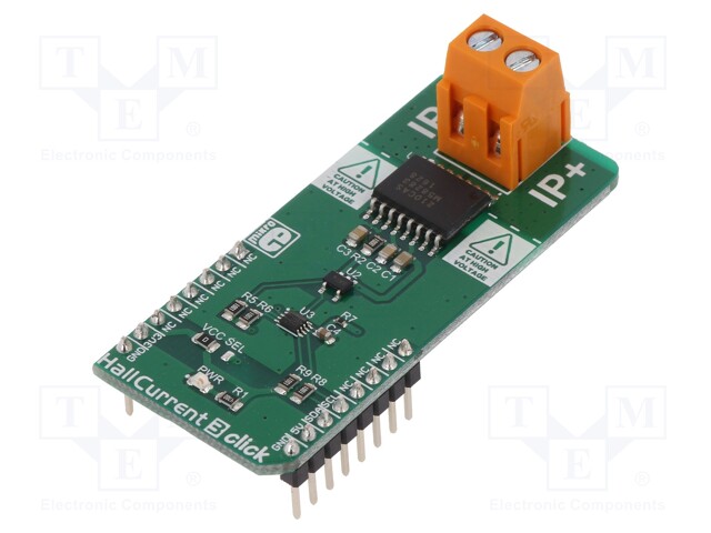 Click board; ammeter; I2C; MLX91210; mikroBUS connector,screw