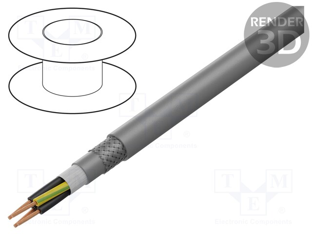 Wire: control cable; ÖLFLEX® FD CLASSIC 810 CP; 4G0,5mm2; PUR