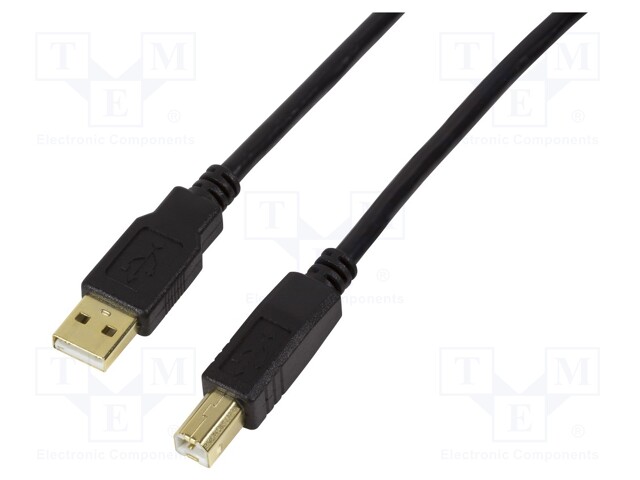 Repeater USB; USB 1.1,USB 2.0; USB A plug,USB B plug; black