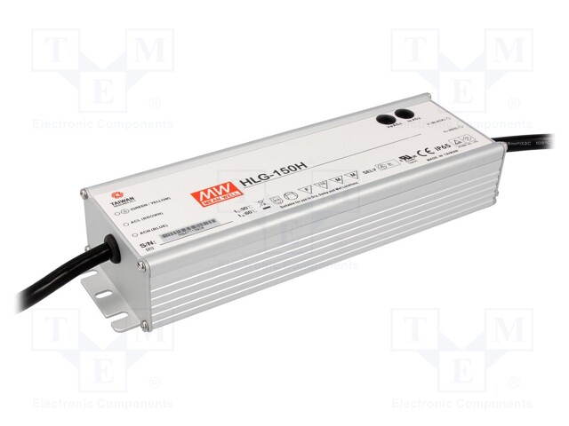 Power supply: switched-mode; LED; 151.2W; 24VDC; 22÷27VDC; IP65