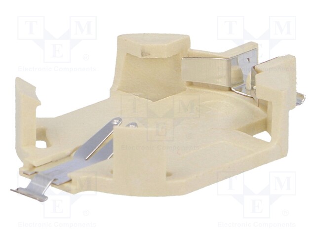 Socket; Mounting: SMD,horizontal; Size: 2032,BR2032,CR2032; PBT