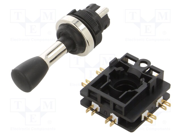 Joystick; Stabl.pos: 1; Leads: 2,8x0,5mm connectors; -25÷70°C