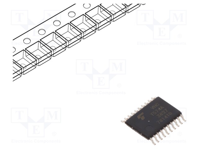 IC: digital; 3-state,D flip-flop; C²MOS; VHCT; SMD; TSSOP20; 0.65mm