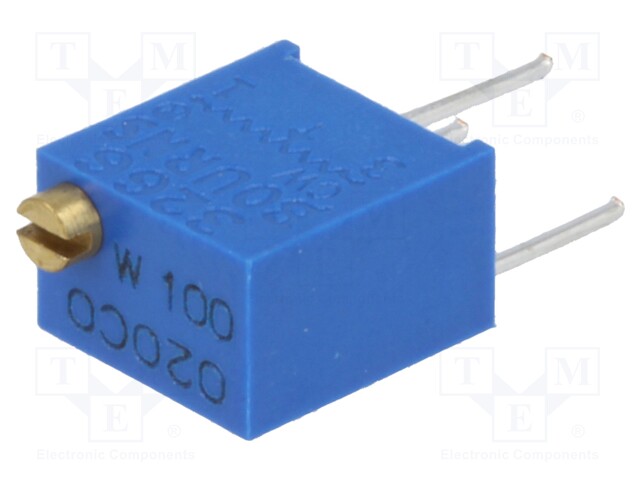 Potentiometer: mounting; multiturn; 10Ω; 250mW; ±10%; linear