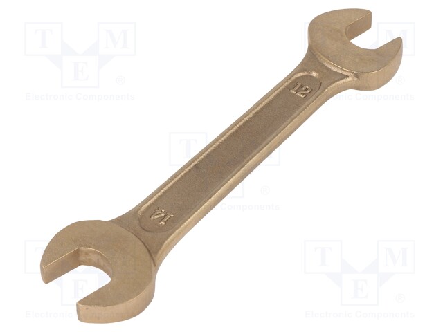 Key; spanner; 12mm,14mm; Overall len: 130mm; aluminum bronze