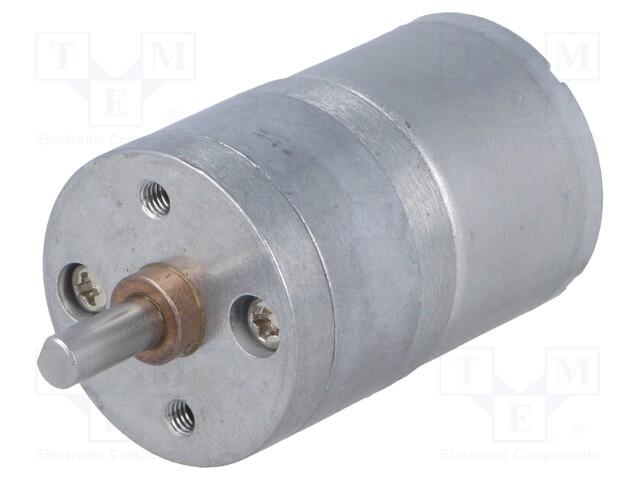 Motor: DC; with gearbox; 2÷7.5VDC; 600mA; Shaft: D spring; 357rpm