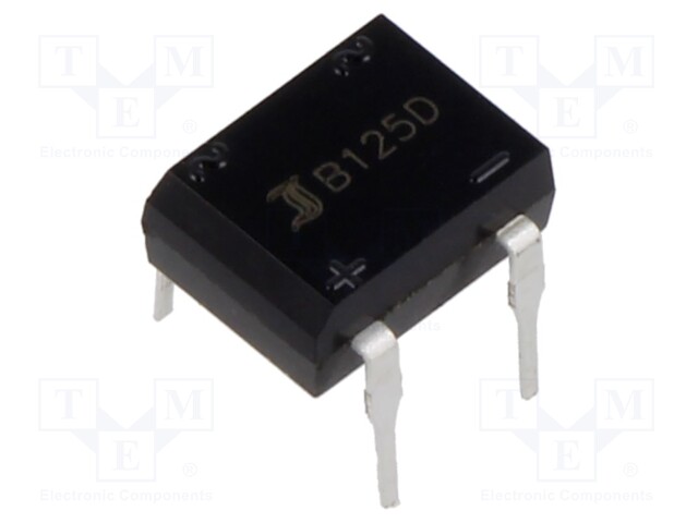 Single-phase bridge rectifier; Urmax: 250V; If: 1A; Ifsm: 40A; DIL