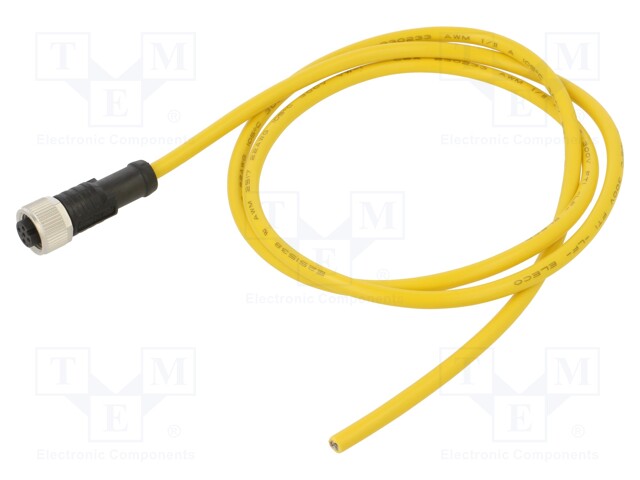 Plug; M12; PIN: 5; female; A code-DeviceNet / CANopen; 1m; IP68; 60V