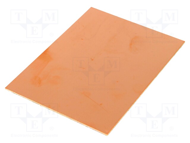 Laminate; FR4; 1.5mm; L: 100mm; W: 75mm; Coating: copper