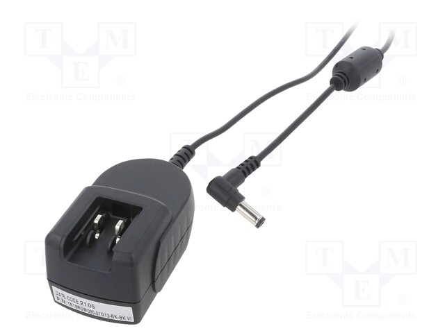 Power supply: switched-mode; voltage source; 9VDC; 2A; 18W; plug