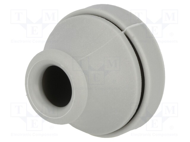 Grommet; Ømount.hole: 23mm; TPE (thermoplastic elastomer); grey