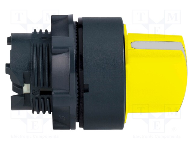 Switch: rotary; Stabl.pos: 2; 22mm; yellow; Illumin: none; IP66