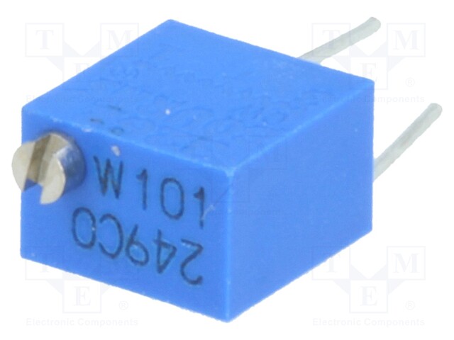 Potentiometer: mounting; vertical,multiturn; 100Ω; 250mW; ±10%