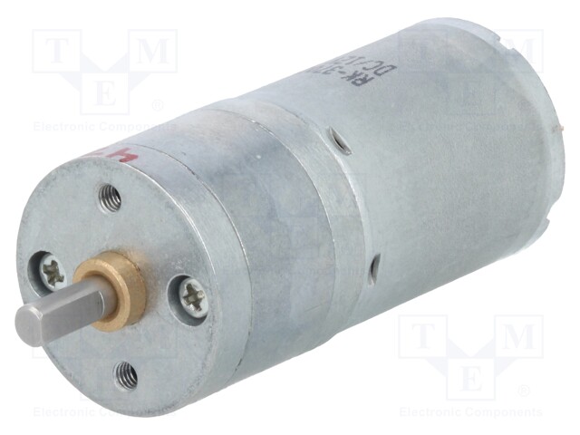 Motor: DC; with gearbox; Medium Power; 12VDC; 2.1A; Shaft: D spring