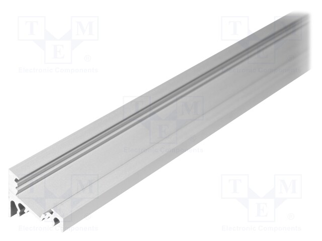 Profiles for LED modules; angular; natural; L: 2m; aluminium