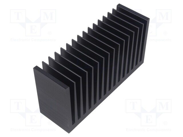 Heatsink: extruded; grilled; black; L: 50mm; W: 160mm; H: 82mm