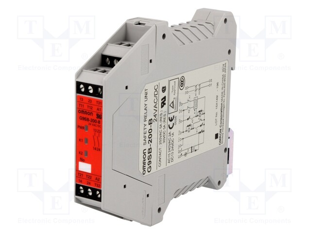 Module: safety relay; Series: G9SB; 24VDC; 24VAC; IN: 1; -25÷55°C