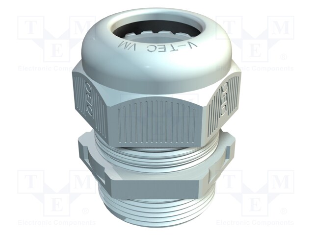 Cable gland; M32; light grey