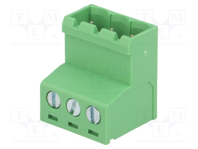 Pluggable terminal block; 5mm; ways: 3; straight; plug; male; 320V