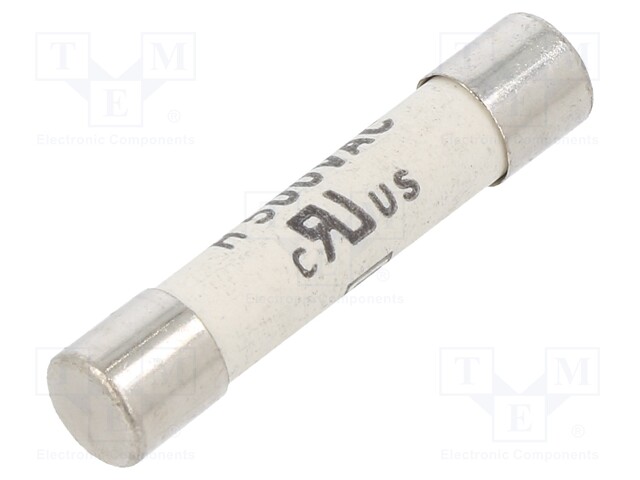 Fuse, Cartridge, Time Delay, 10 A, 500 V, 6.3mm x 32mm, 1/4" x 1-1/4", SHT Series